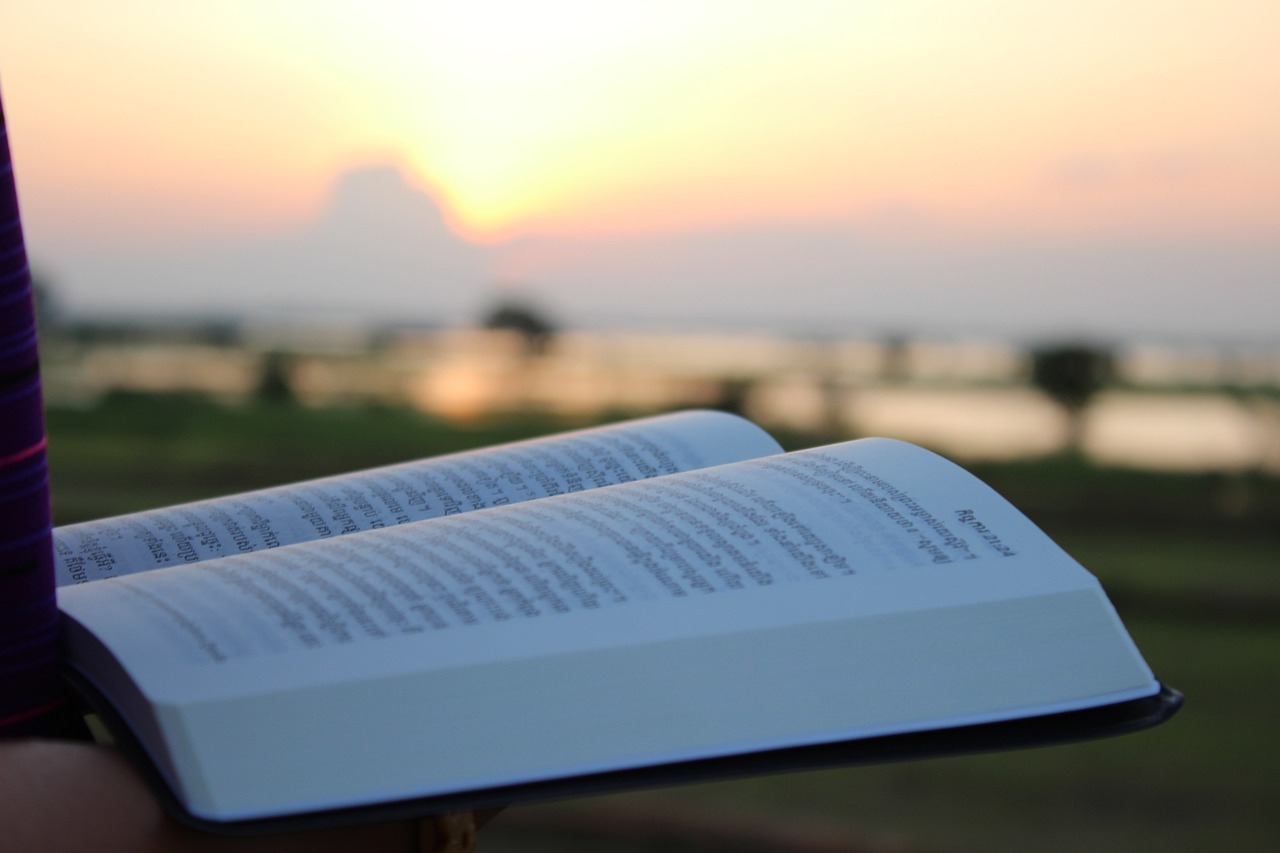 sunset, bible, religion